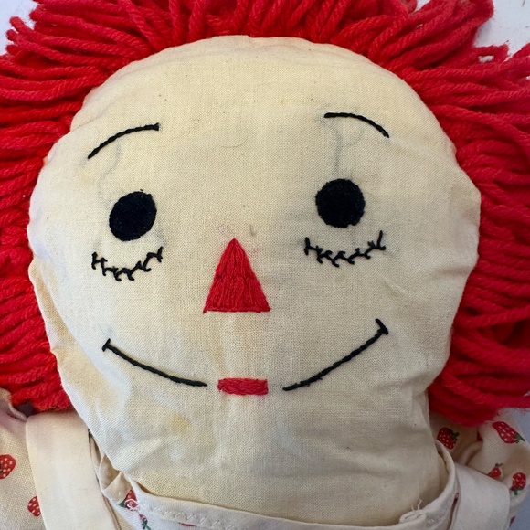Vintage Raggedy Ann and Andy Handmade doll set  OOAK Plush Soft Toy Stuffed Dol - Picture 7 of 10